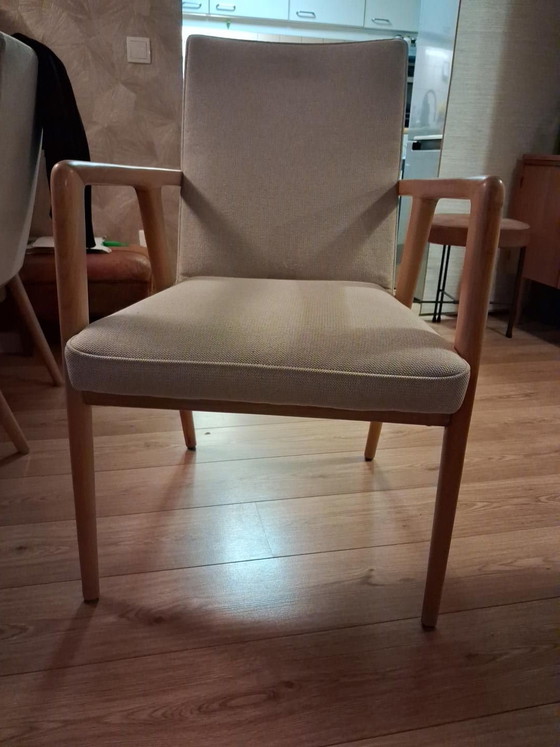 4 Wilkhahn chairs from the 1960s, Dining chairs, Textile, Wood, Beige (photo 5 of 5)