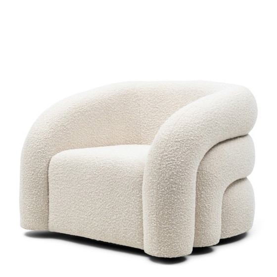Image 1 of Riviera Maison - Poltrona Vittorio girevole, Semplicemente bianco