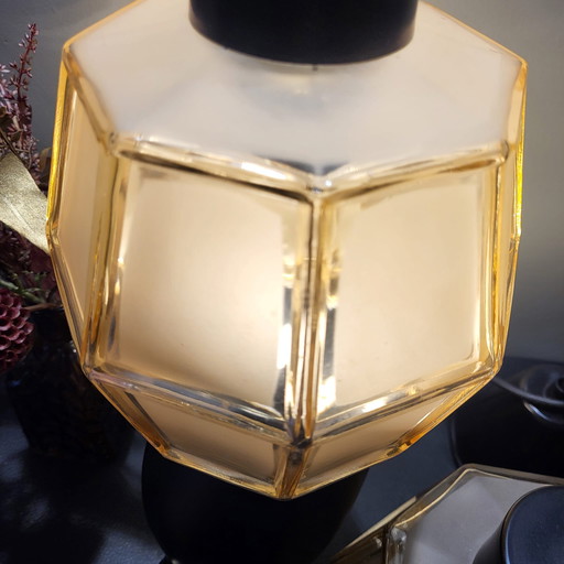 Vintage Glass Lamps - Set of 2