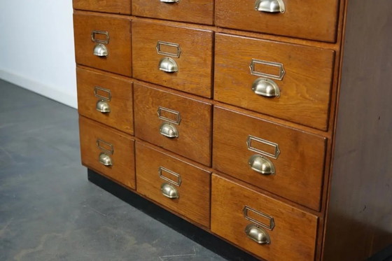 Image 1 of Large Vintage Dutch Oak Haberdashery Cabinet, 1930s