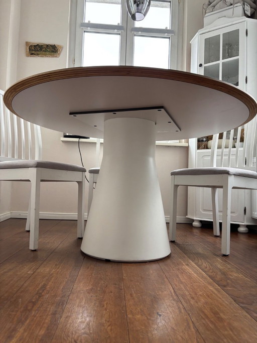 Andreu World Reverse design table Ø 130 cm – Piergiorgio Cazzaniga – eettafels, Mdf (photo 2 of 6)