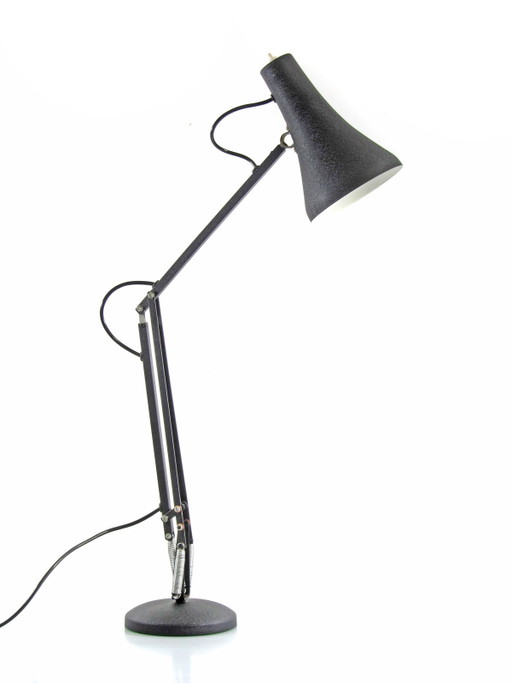 Anglepoise Vintage verstellbare Schreibtischlampe - Schwarz mit seltener strukturierter Oberfläche