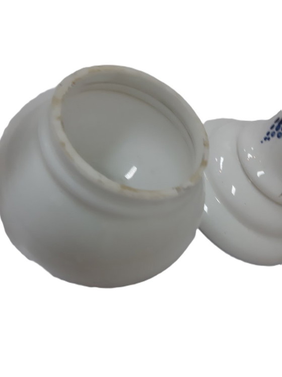 Image 1 of Lampada a olio francese antica in porcellana