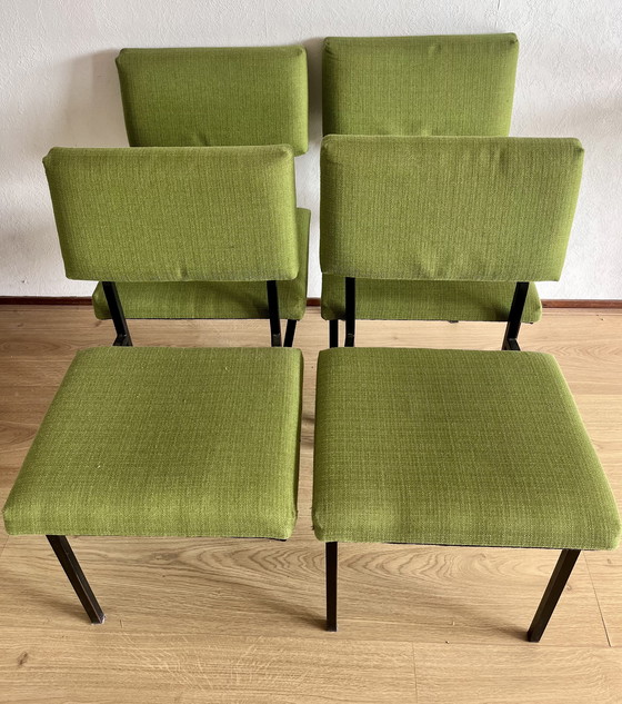 Image 1 of Sedie vintage (anni '60) con rivestimento verde