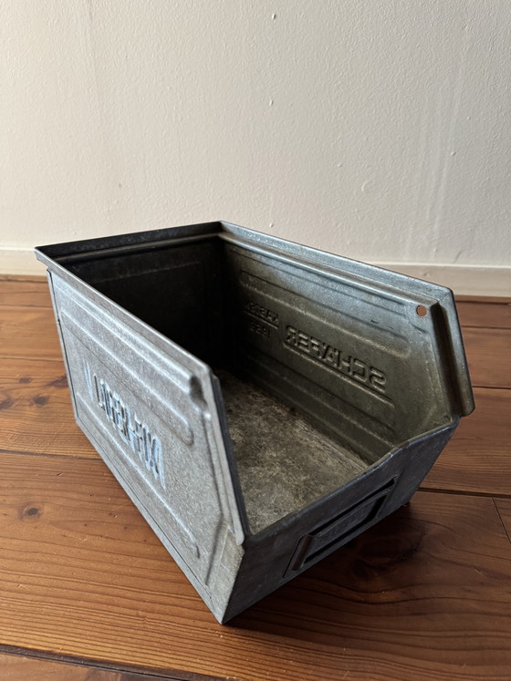 Image 1 of Vintage Schäfer Kasten metal storage bin