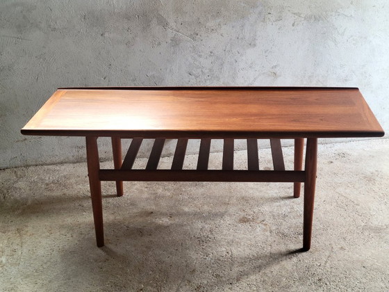 Grete Jalk GJ106 Couchtisch für Glostrup Møbelfabrik, Dänemark 1960, Couchtische, Holz, Braun (Foto 3 von 9)