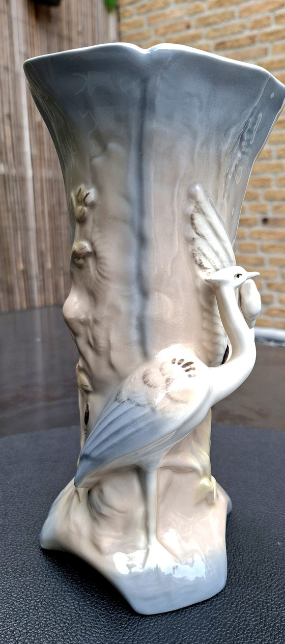 Raro Vaso Rosenthal Airone - Kunstabteilung Selb - Circa 1940 Modello 2562 – Vasi, Porcellana (photo 3 of 7)