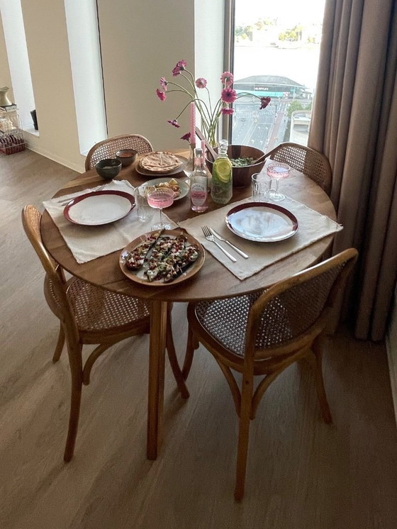 Image 1 of 4 sillas danesas de ratán y madera (NORDAL)