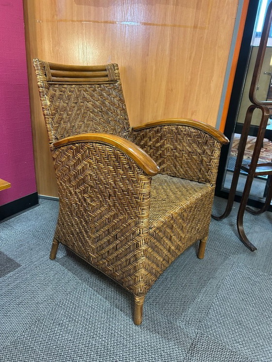 Image 1 of een paar koloniale fauteuils