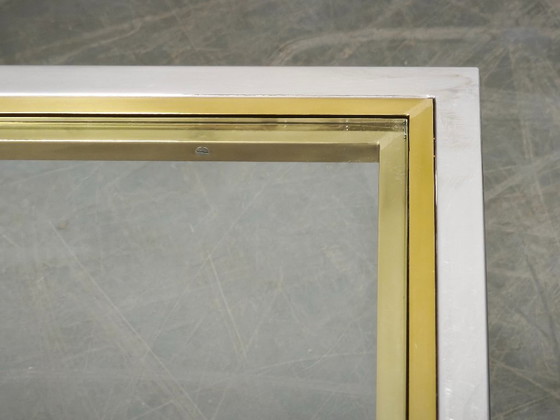 1970s Italian Chrome, Brass and Glass Nesting Tables, Set of Three – Side tables (photo 8 of 20)