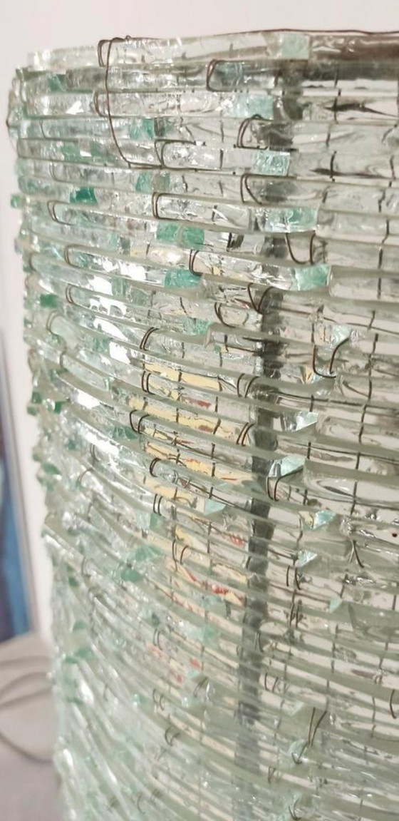 Image 1 of lampadaire vintage en verre