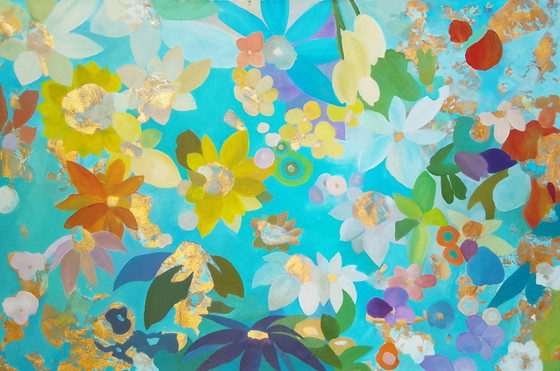 #Fields 147x97cm – joart, Paintings & Drawings, Gold, Canvas (photo 5 of 15)