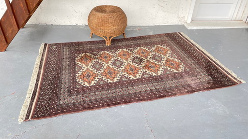 Vintage grey-purple oriental rug – 196cm x 126cm