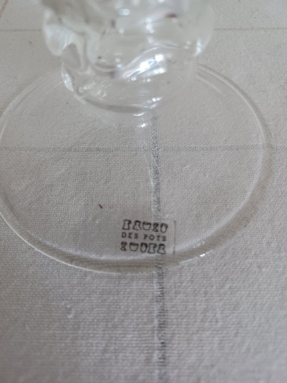 Original Des Pots, hand-blown candle holder/small vase, Glass, Transparent (photo 3 of 8)