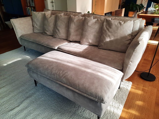 Henders&Hazel Marseille 4-seater sofa+ ottoman