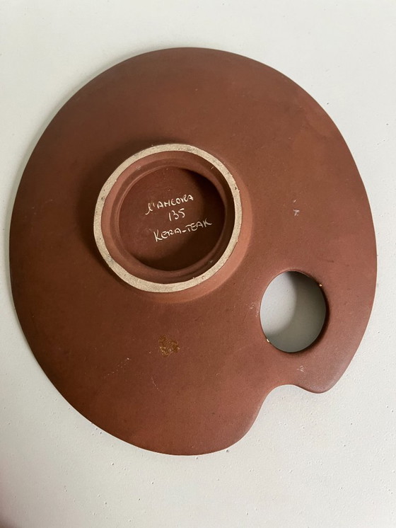 Image 1 of Kom in de vorm van een verfpalet uit de Ancora-fabriek