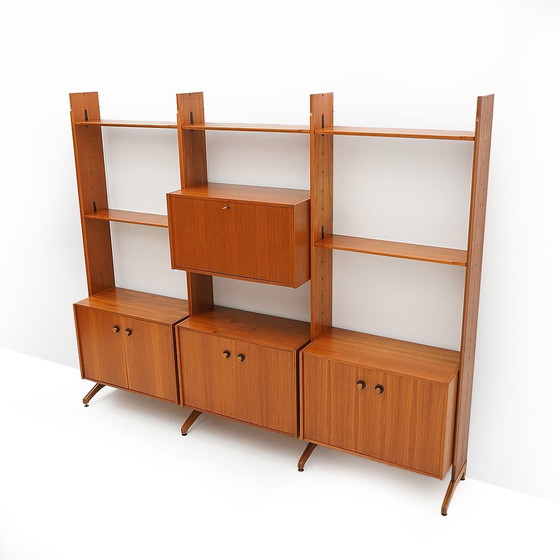 Image 1 of Librería con montantes de madera de AV Arredamenti Contemporanei, años 60