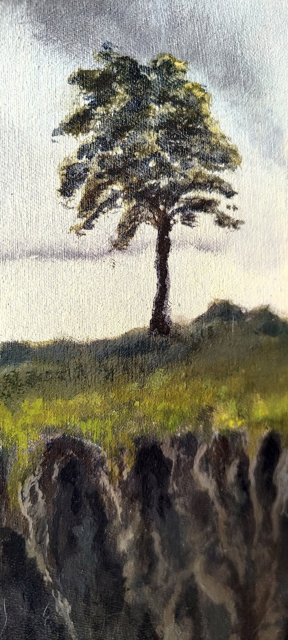 Image 1 of Là où la tempête s'achève - peinture à l'huile de Byron Ray