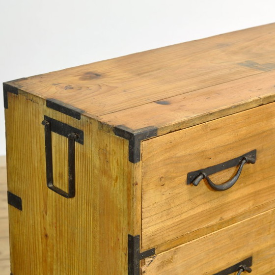 Japanese Tansu chest of drawers, circa 1870, Iron, Wood, Black (photo 6 of 15)