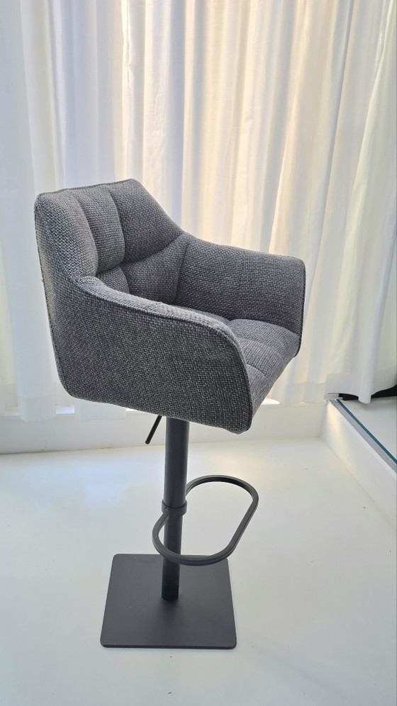 KATE Design Barstool, Kare, Textile, Grey (photo 2 of 6)
