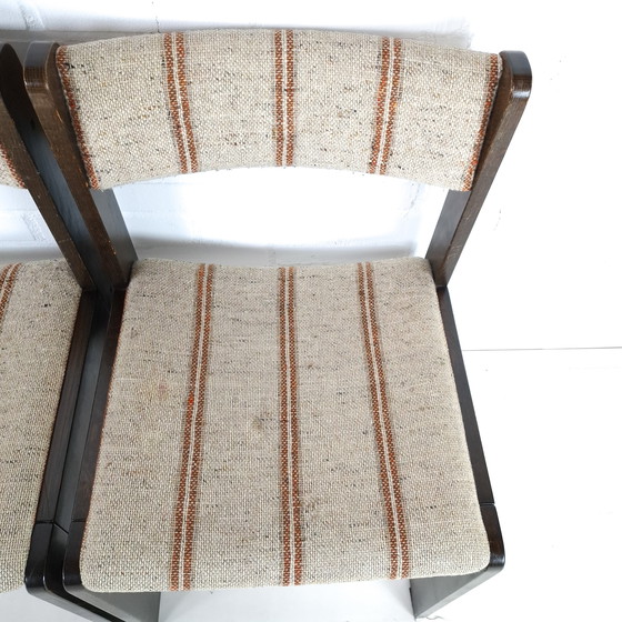 Image 1 of 4x vintage 70s Brutalist dining chairs