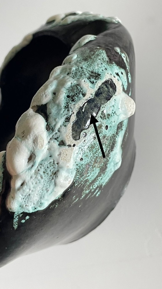 Image 1 of Cyclops Ceramic Ashtray Annecy France Vintage