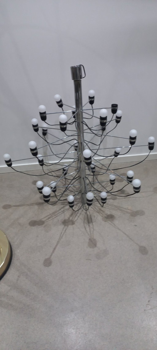 Flos Sarfatti Araña Cromo 30 Lámparas