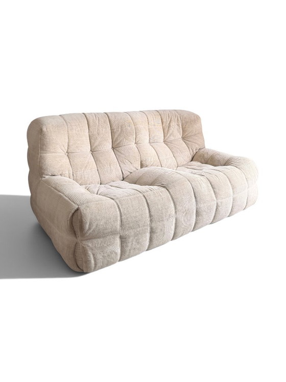 Divano Kashima 2 posti Michel Ducaroy, Ligne Roset, velluto ecrù – Divani 2 posti (photo 9 of 13)