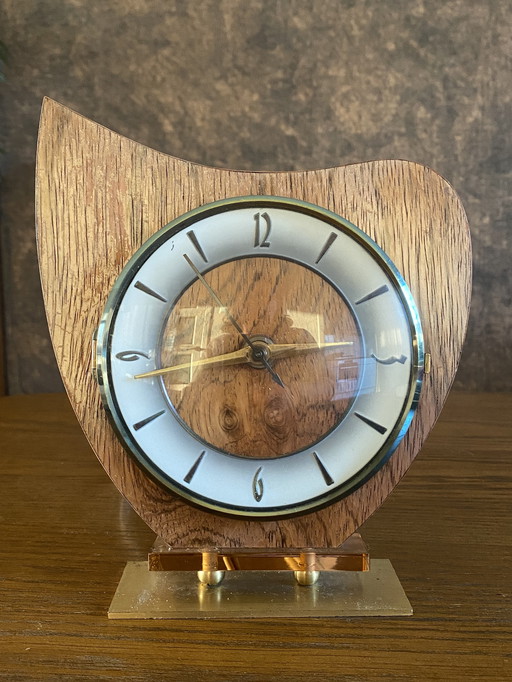 Mid Century Vintage Tafelklok Nedklok