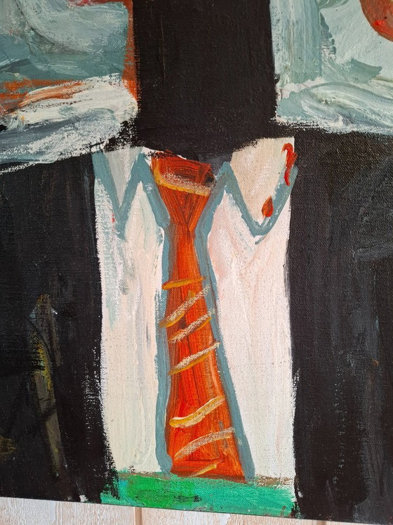 Image 1 of Oil Portrait Homage to Basquiat