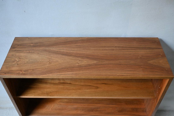 Image 1 of Mid-Century Open Bookcase Teak Veneer