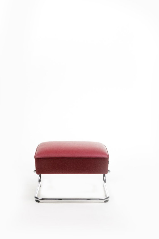 Image 1 of 1x Thonet S411 + ottoman - Red leather