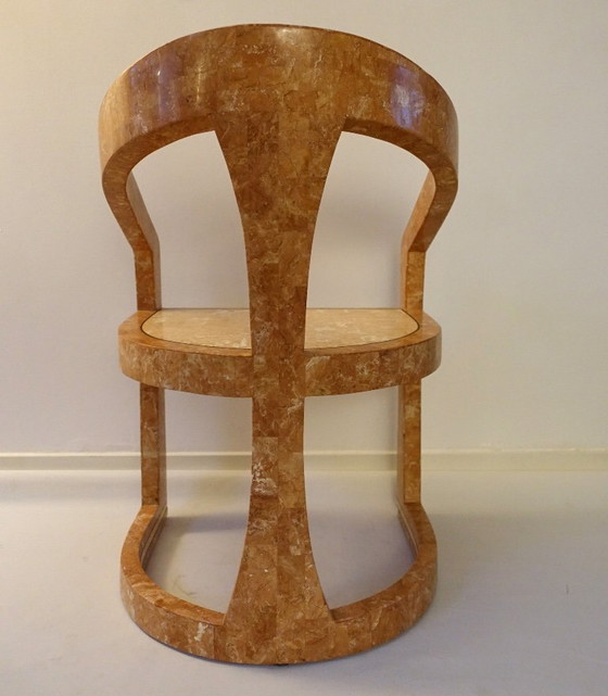 Image 1 of Conjunto de dos sillas Triancolori estilo Maitland Smith, década de 1970