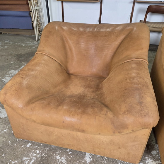 Image 1 of Fauteuils lounge en cuir De Sede DS-46, design vintage des années 1970