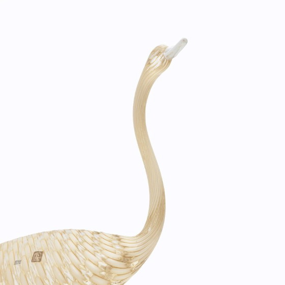 Image 1 of Cigno in vetro soffiato di Murano Licio Zanetti, metà secolo, moderno