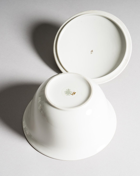 Image 1 of Heinz Schaubach Kunst Vaso di porcellana Ciotola Coperchio-Box Set Dragon Art Déco Jugendstil