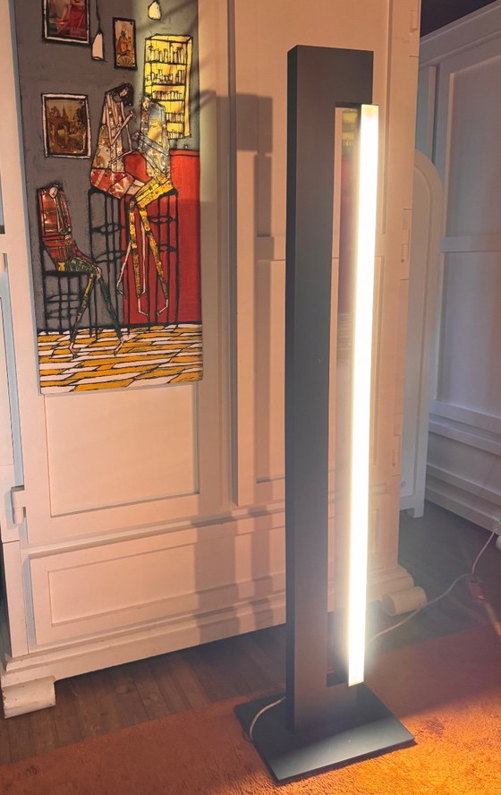 Image 1 of SET van 2 Nemo Ara design vloerlampen Cassina – Italiaans minimalistisch met dimbare uplighter