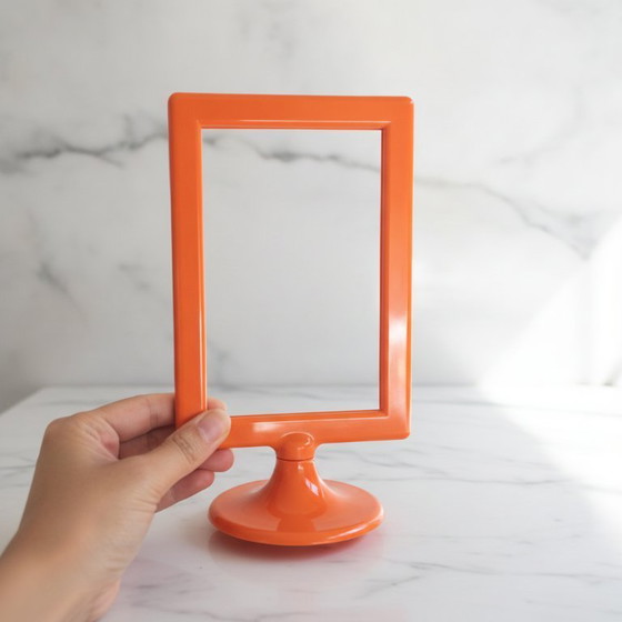 Image 1 of Vintage IKEA TOLSBY Funky Fotolijst – Oranje. Ontworpen door Henrik Preutz