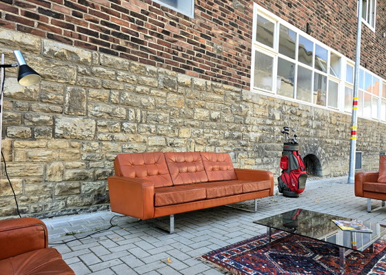Classic 60s 70s Sofa Set Seating Group Vintage Couch Mid Century – Couches, Leather (photo 3 of 12)