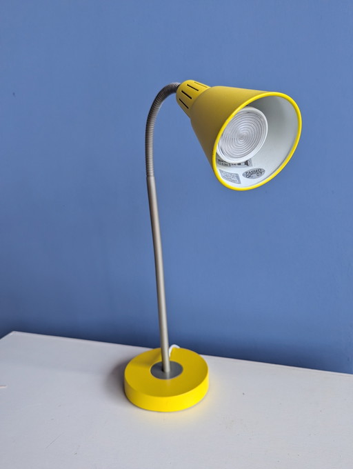 Vintage IKEA KVART lamp, yellow