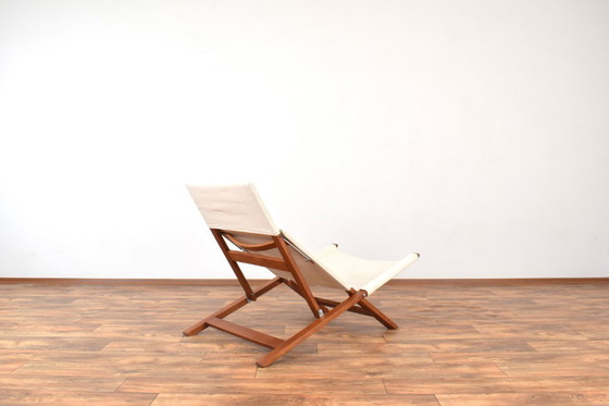 Image 1 of Fauteuil/méridienne danoise de style Mid-Century par Lauge Vestergaard pour Cado, années 1960.