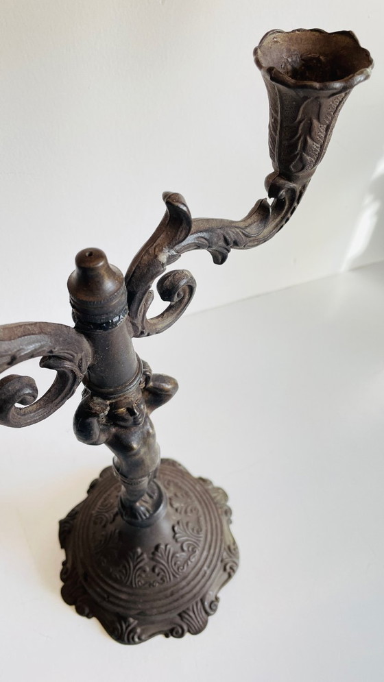 Image 1 of PORTACANDELE IN STILE ART NOUVEAU