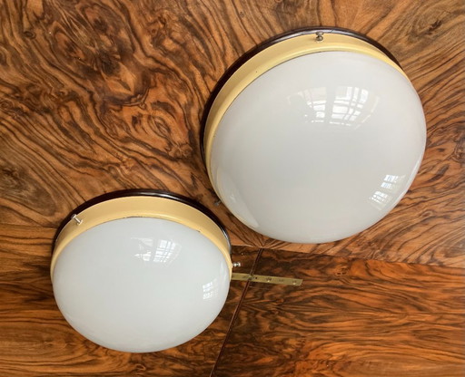 Functionalistische / Bauhaus Plafond- of Wandlamp, jaren 40