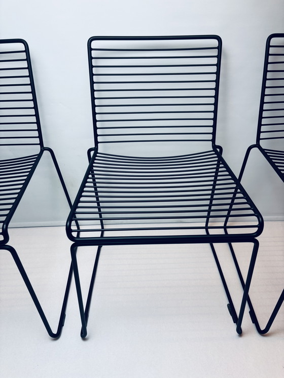 Image 1 of Sedie da pranzo HAY Hee – Set di 10 + 10 cuscini – Nere – Ottime condizioni