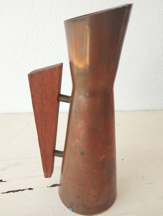 Image 1 of Set of three vintage copper Dahlmann vases