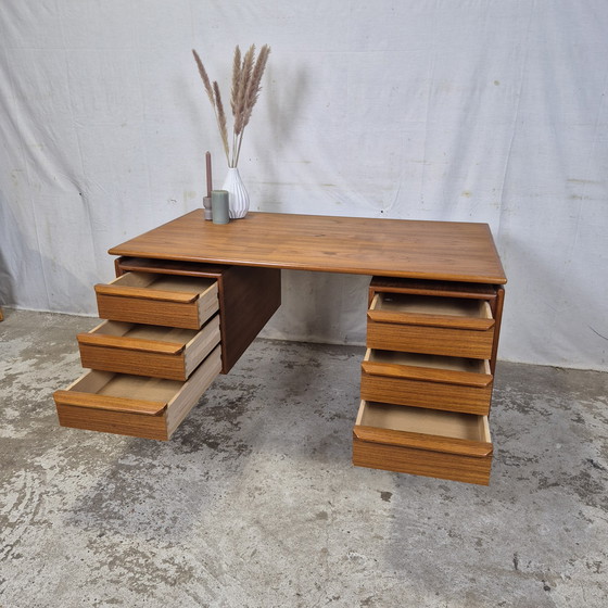 Image 1 of G.V. Møbler vintage 1960s Danish teak desk Scandinavian