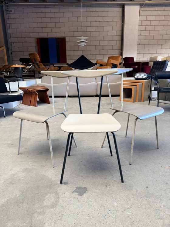 Auping Dressboy chair, Wim Rietveld (stock: 3), Chairs and lounge chairs, Metal, Wood, Black (photo 15 of 15)