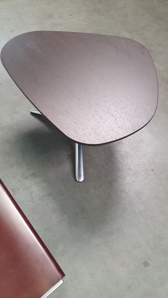 Image 1 of Kei BULO design coffee table organic, dark brown oak veneered