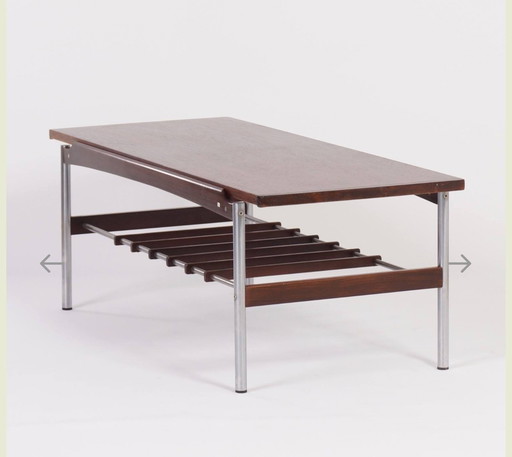 Table basse en palissandre Louis van Teeffelen