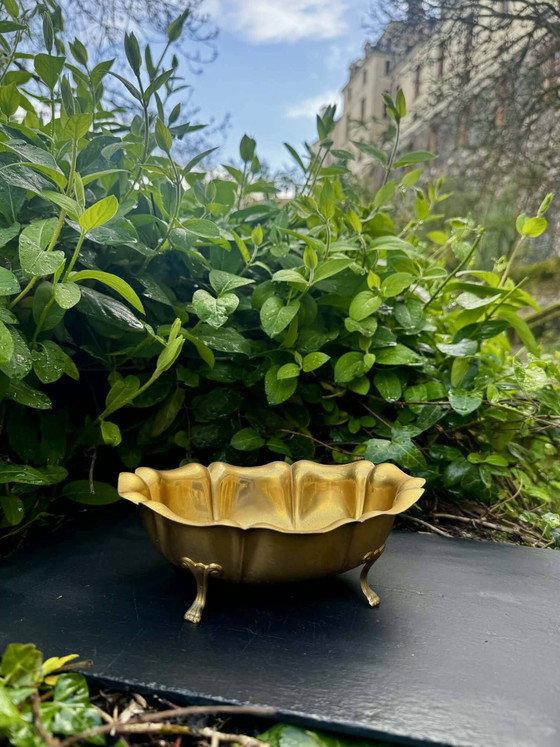 Bandeja de centro de mesa de latón estilo Luis XV. – Cuencos, Brass, Art Deco (photo 6 of 9)
